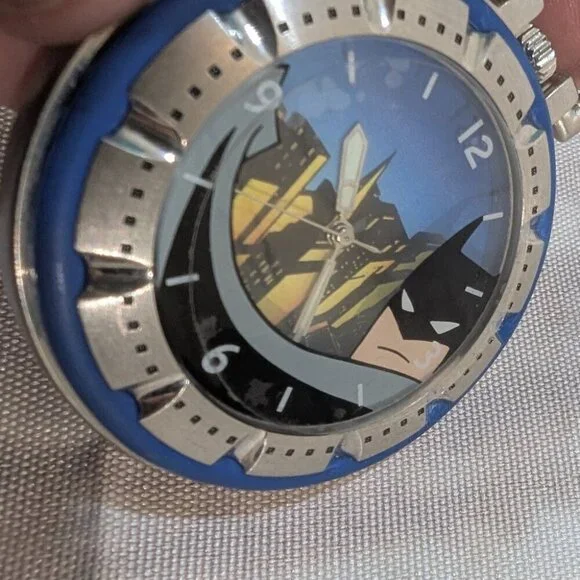 Vintage 2000 Warner Bros. Studio Store Batman Watch Keychain